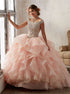Bright Blush Pink Tulle Ball Gowns Strapless Tulle Prom Dresses LBQ0748